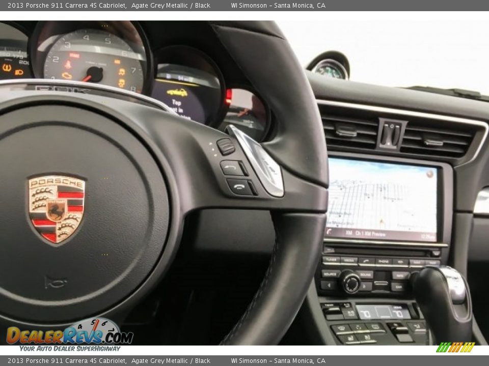 2013 Porsche 911 Carrera 4S Cabriolet Agate Grey Metallic / Black Photo #19