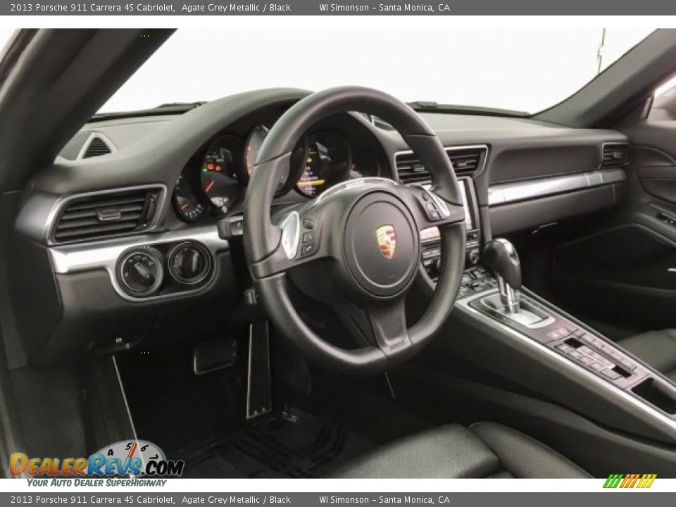 2013 Porsche 911 Carrera 4S Cabriolet Agate Grey Metallic / Black Photo #20
