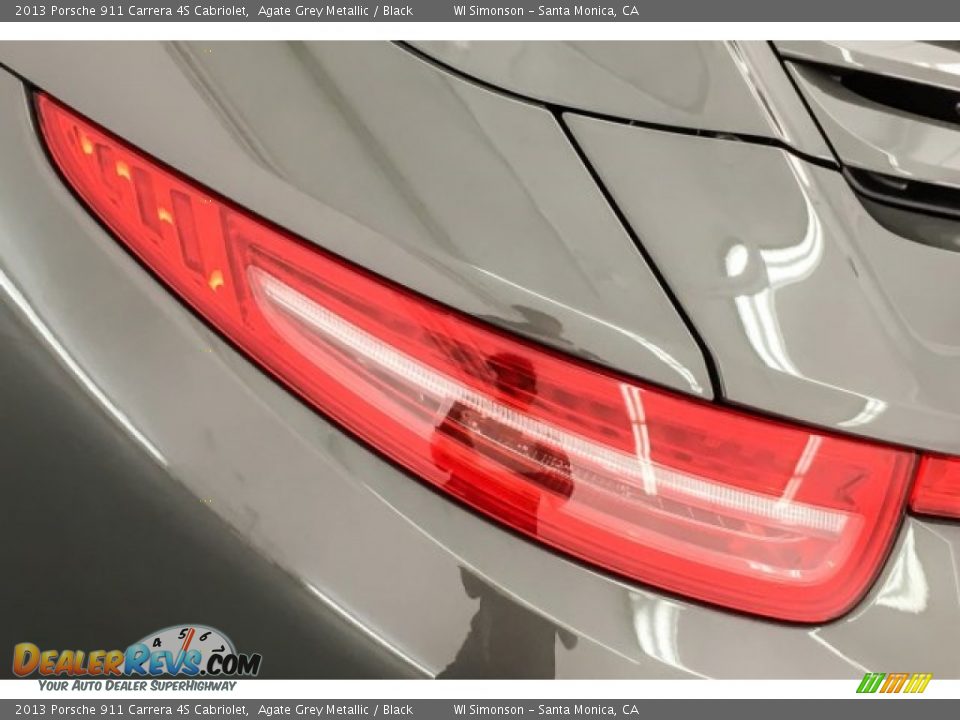 2013 Porsche 911 Carrera 4S Cabriolet Agate Grey Metallic / Black Photo #25