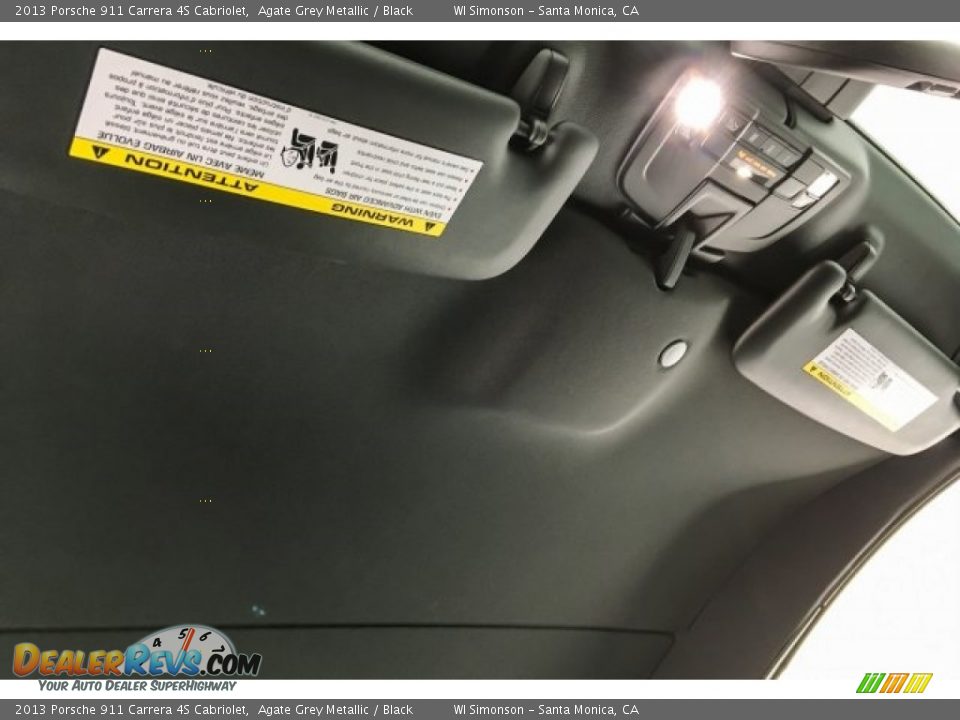 2013 Porsche 911 Carrera 4S Cabriolet Agate Grey Metallic / Black Photo #27