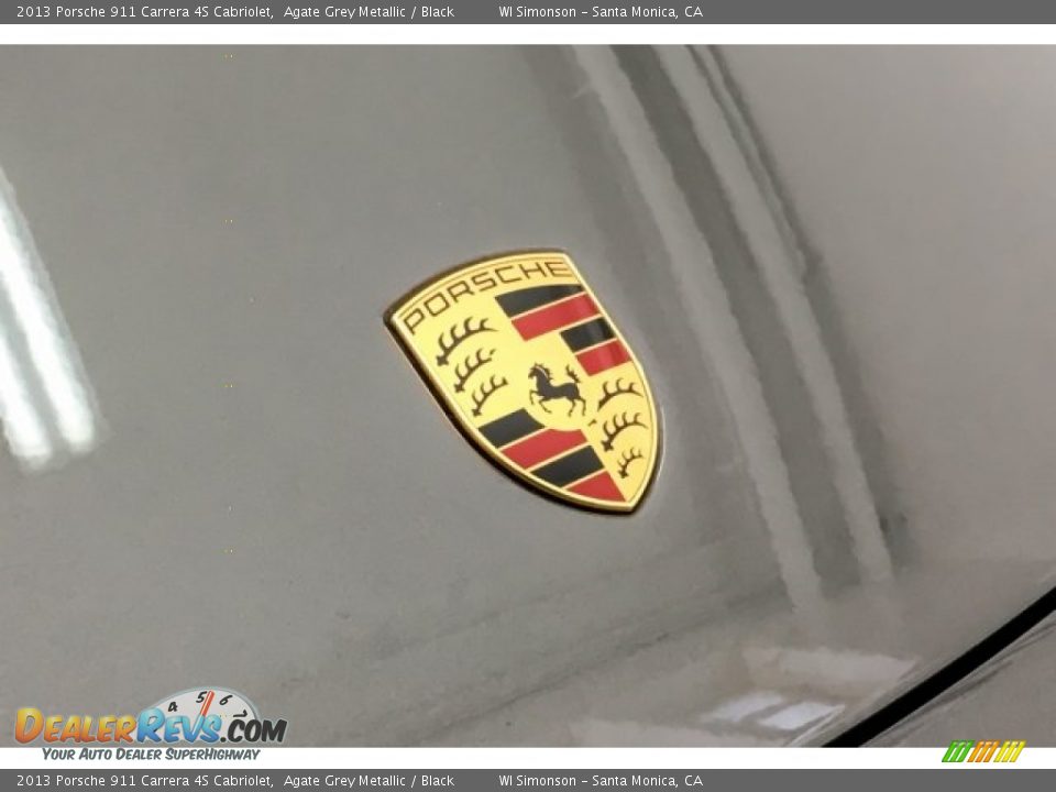 2013 Porsche 911 Carrera 4S Cabriolet Agate Grey Metallic / Black Photo #32