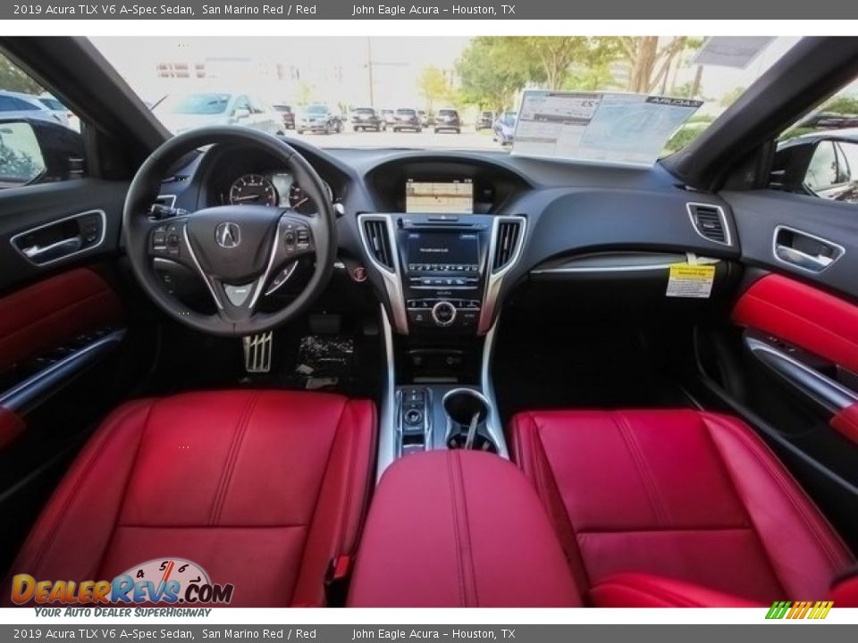 Red Interior - 2019 Acura TLX V6 A-Spec Sedan Photo #9