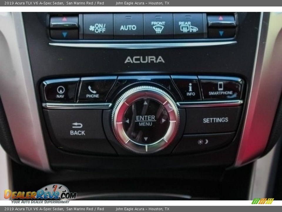 2019 Acura TLX V6 A-Spec Sedan San Marino Red / Red Photo #30