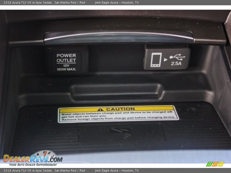 2019 Acura TLX V6 A-Spec Sedan San Marino Red / Red Photo #34