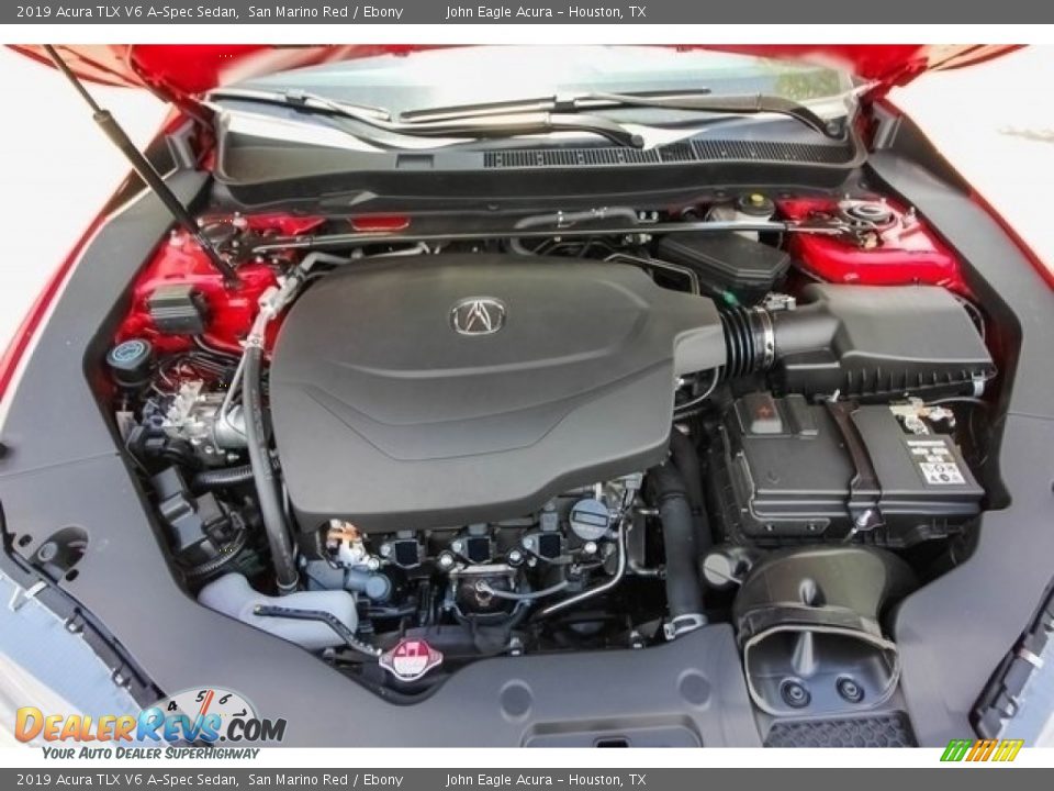 2019 Acura TLX V6 A-Spec Sedan San Marino Red / Ebony Photo #23