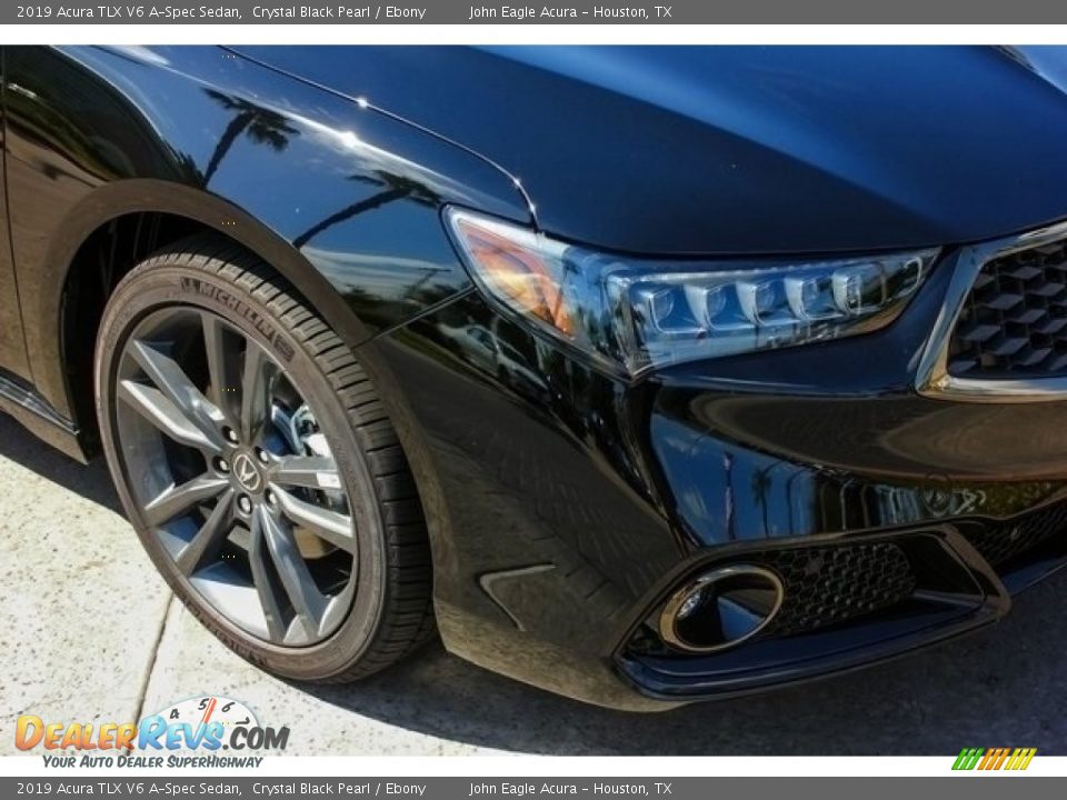 2019 Acura TLX V6 A-Spec Sedan Crystal Black Pearl / Ebony Photo #10