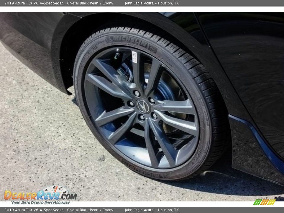 2019 Acura TLX V6 A-Spec Sedan Crystal Black Pearl / Ebony Photo #12