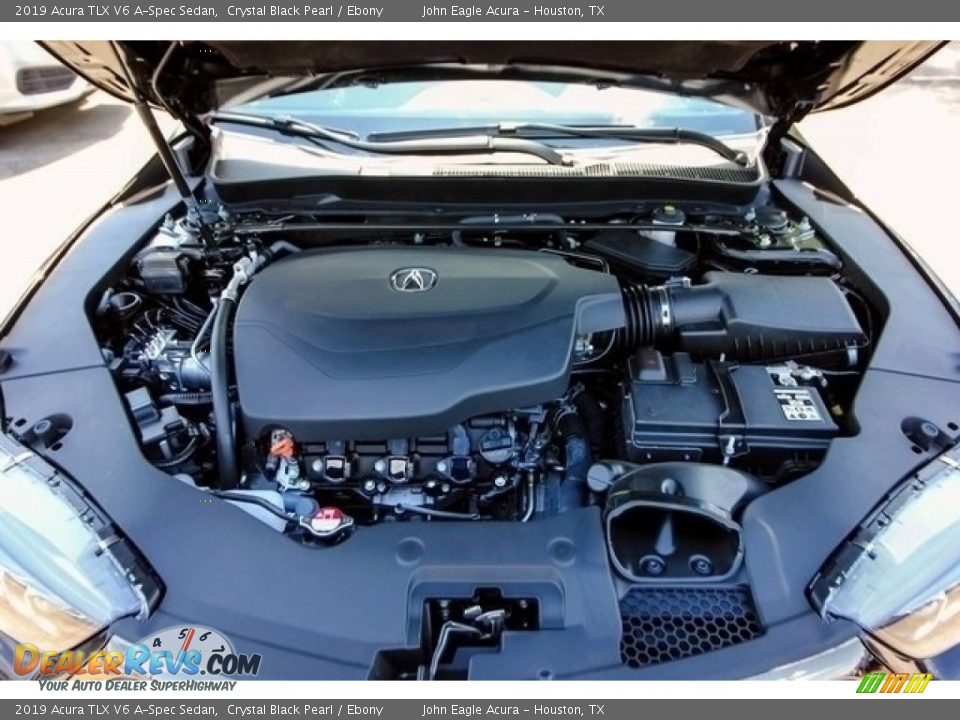2019 Acura TLX V6 A-Spec Sedan Crystal Black Pearl / Ebony Photo #27