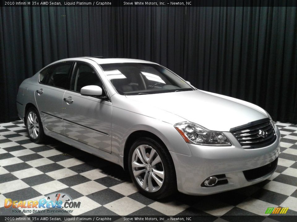 2010 Infiniti M 35x AWD Sedan Liquid Platinum / Graphite Photo #4