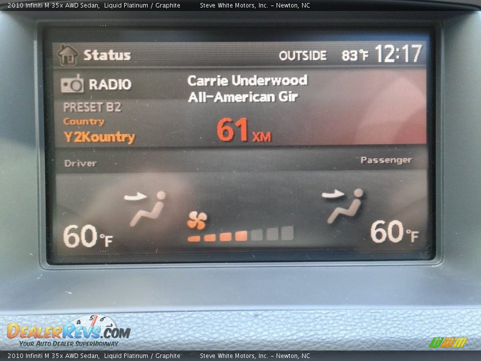 2010 Infiniti M 35x AWD Sedan Liquid Platinum / Graphite Photo #25