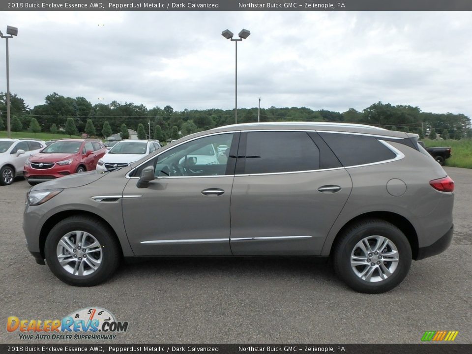 2018 Buick Enclave Essence AWD Pepperdust Metallic / Dark Galvanized Photo #8