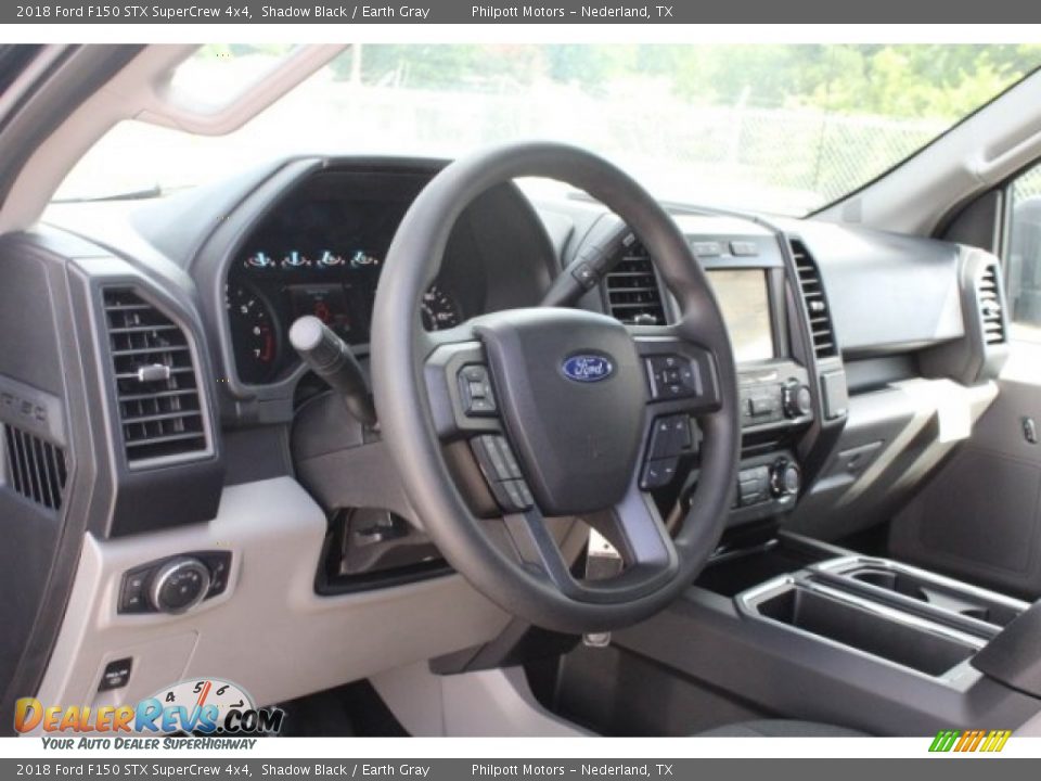 2018 Ford F150 STX SuperCrew 4x4 Shadow Black / Earth Gray Photo #14