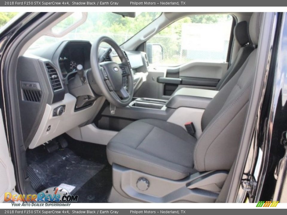 2018 Ford F150 STX SuperCrew 4x4 Shadow Black / Earth Gray Photo #15
