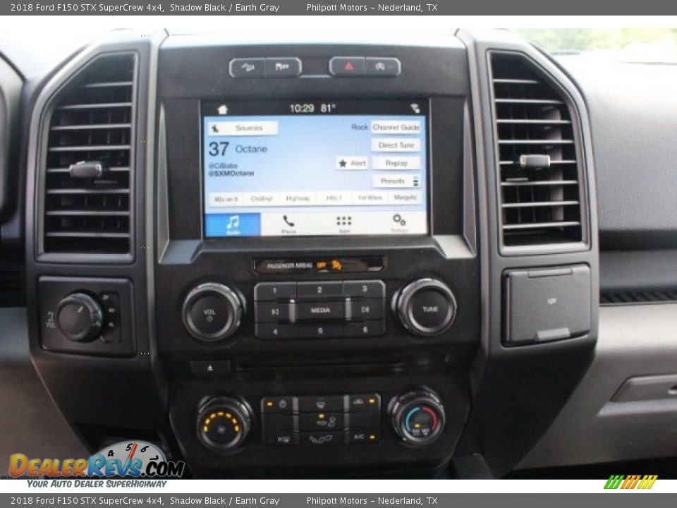 2018 Ford F150 STX SuperCrew 4x4 Shadow Black / Earth Gray Photo #17