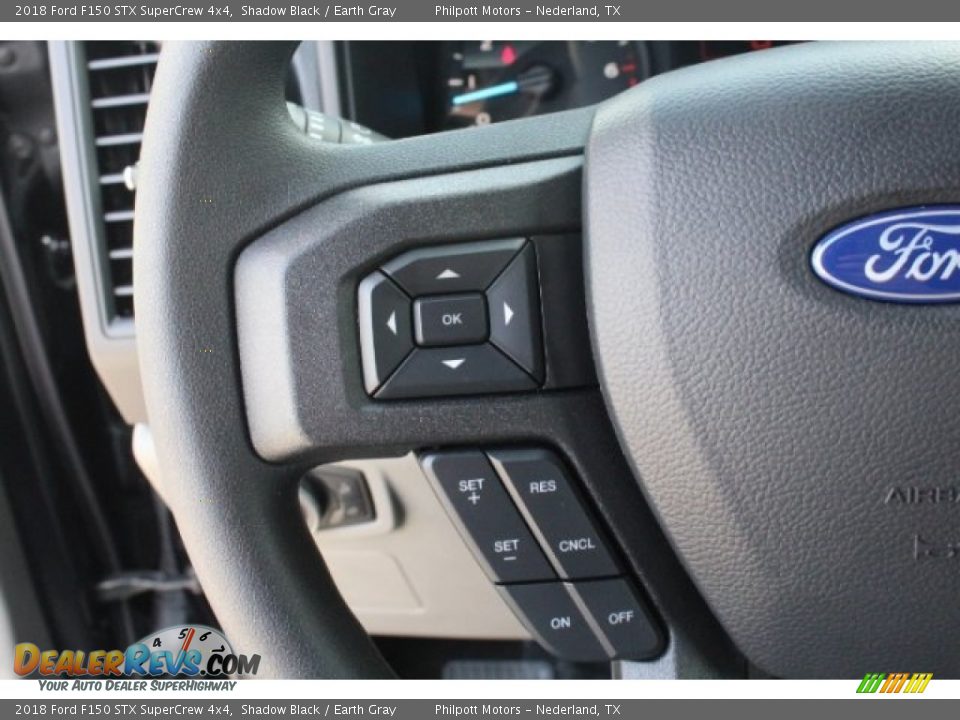 2018 Ford F150 STX SuperCrew 4x4 Shadow Black / Earth Gray Photo #18