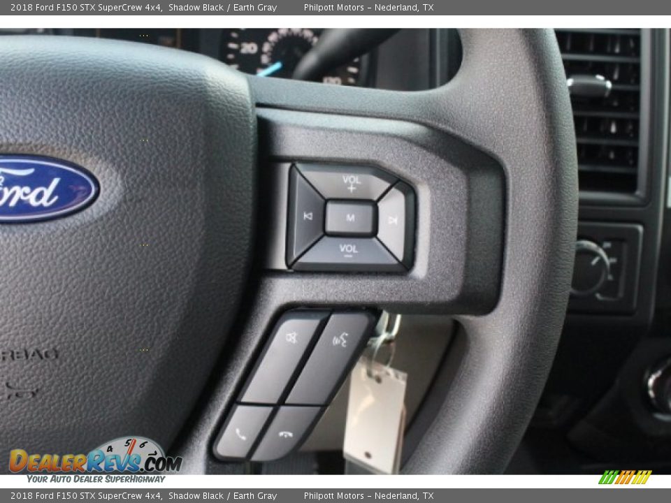 2018 Ford F150 STX SuperCrew 4x4 Shadow Black / Earth Gray Photo #19
