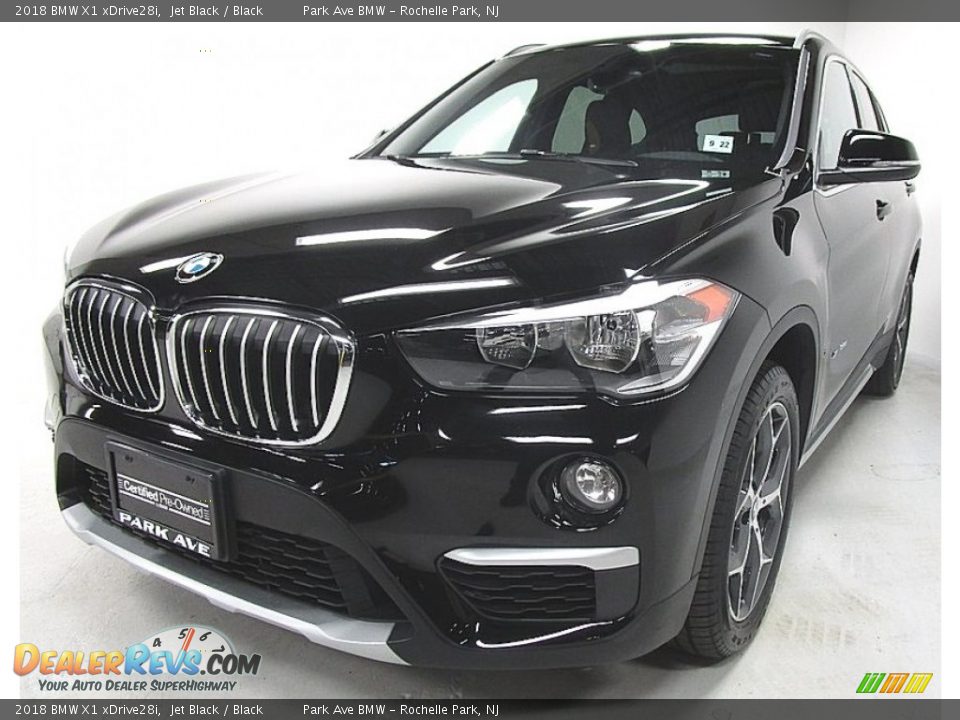 2018 BMW X1 xDrive28i Jet Black / Black Photo #1