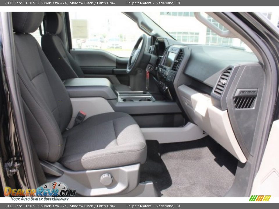 2018 Ford F150 STX SuperCrew 4x4 Shadow Black / Earth Gray Photo #31