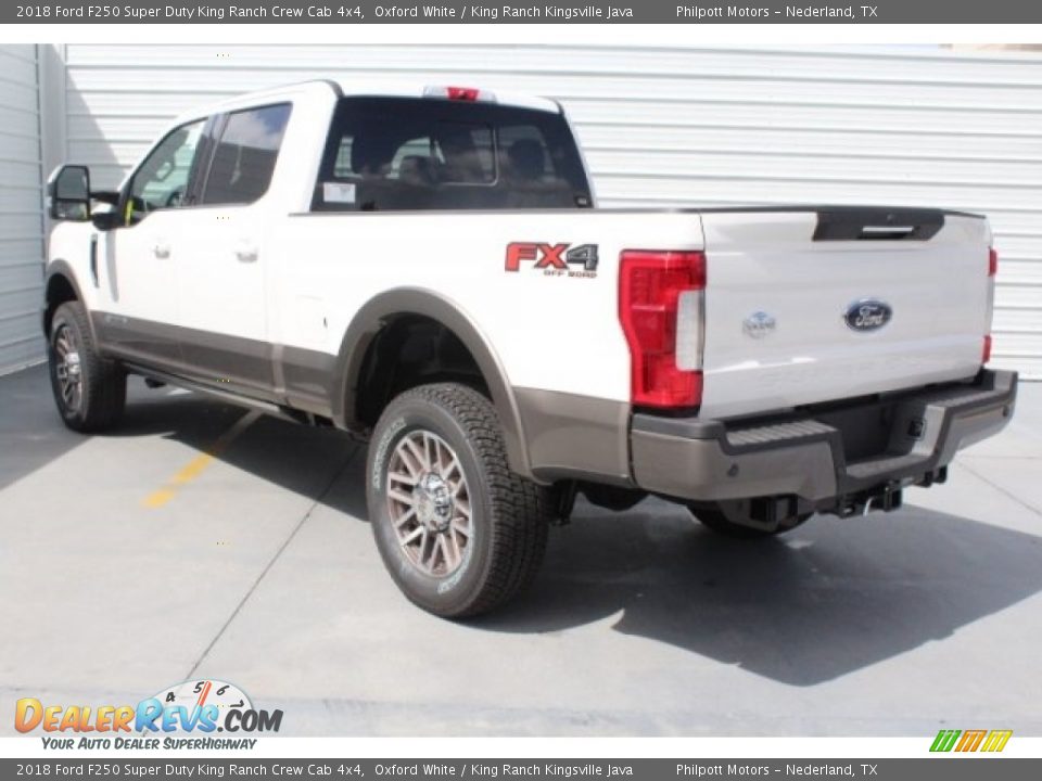 2018 Ford F250 Super Duty King Ranch Crew Cab 4x4 Oxford White / King Ranch Kingsville Java Photo #7