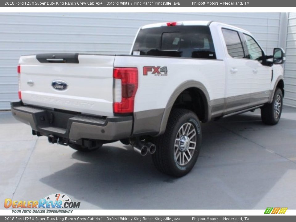 2018 Ford F250 Super Duty King Ranch Crew Cab 4x4 Oxford White / King Ranch Kingsville Java Photo #9