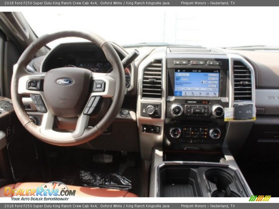 2018 Ford F250 Super Duty King Ranch Crew Cab 4x4 Oxford White / King Ranch Kingsville Java Photo #27