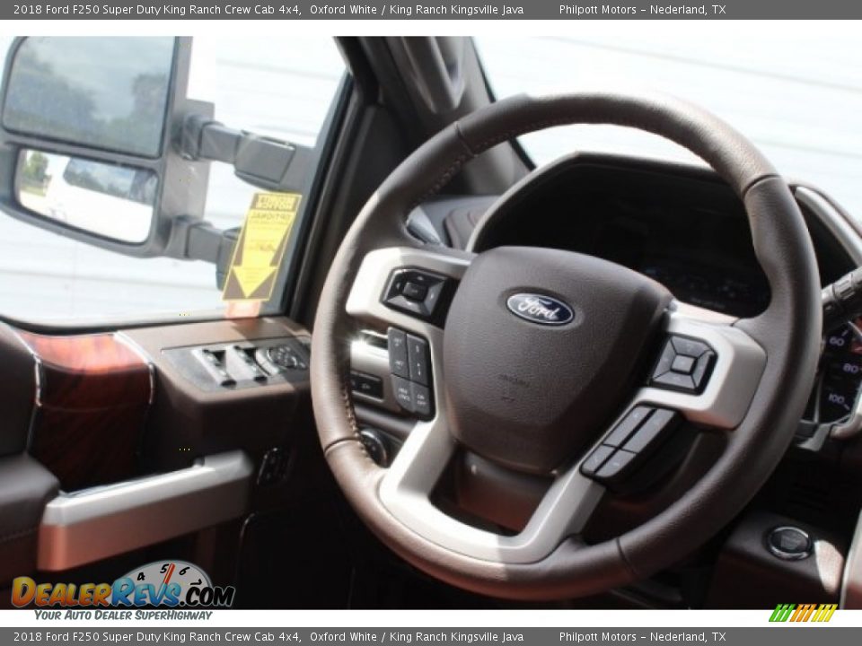 2018 Ford F250 Super Duty King Ranch Crew Cab 4x4 Oxford White / King Ranch Kingsville Java Photo #28