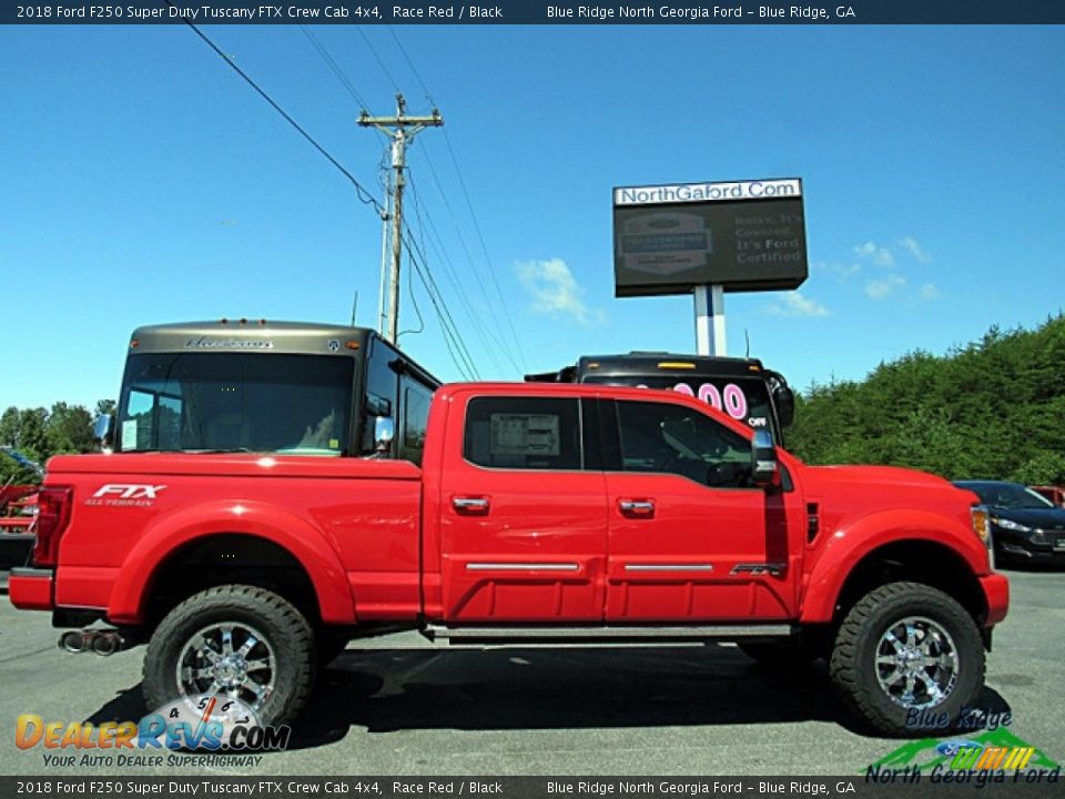2018 Ford F250 Super Duty Tuscany FTX Crew Cab 4x4 Race Red / Black Photo #6
