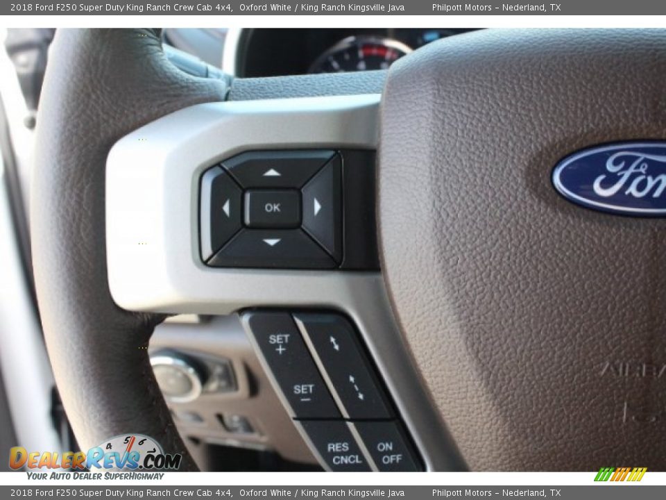 2018 Ford F250 Super Duty King Ranch Crew Cab 4x4 Oxford White / King Ranch Kingsville Java Photo #21