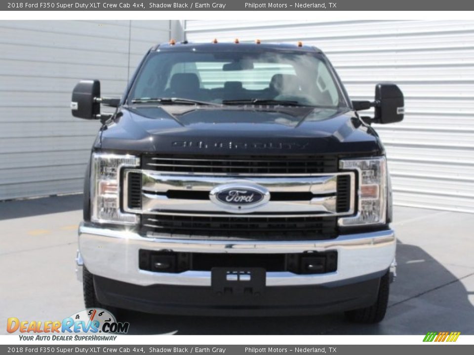 2018 Ford F350 Super Duty XLT Crew Cab 4x4 Shadow Black / Earth Gray Photo #2