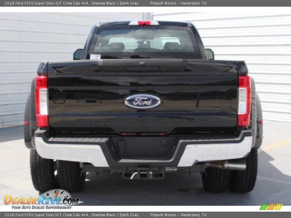 2018 Ford F350 Super Duty XLT Crew Cab 4x4 Shadow Black / Earth Gray Photo #8