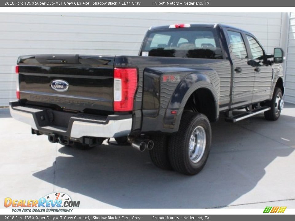 2018 Ford F350 Super Duty XLT Crew Cab 4x4 Shadow Black / Earth Gray Photo #9