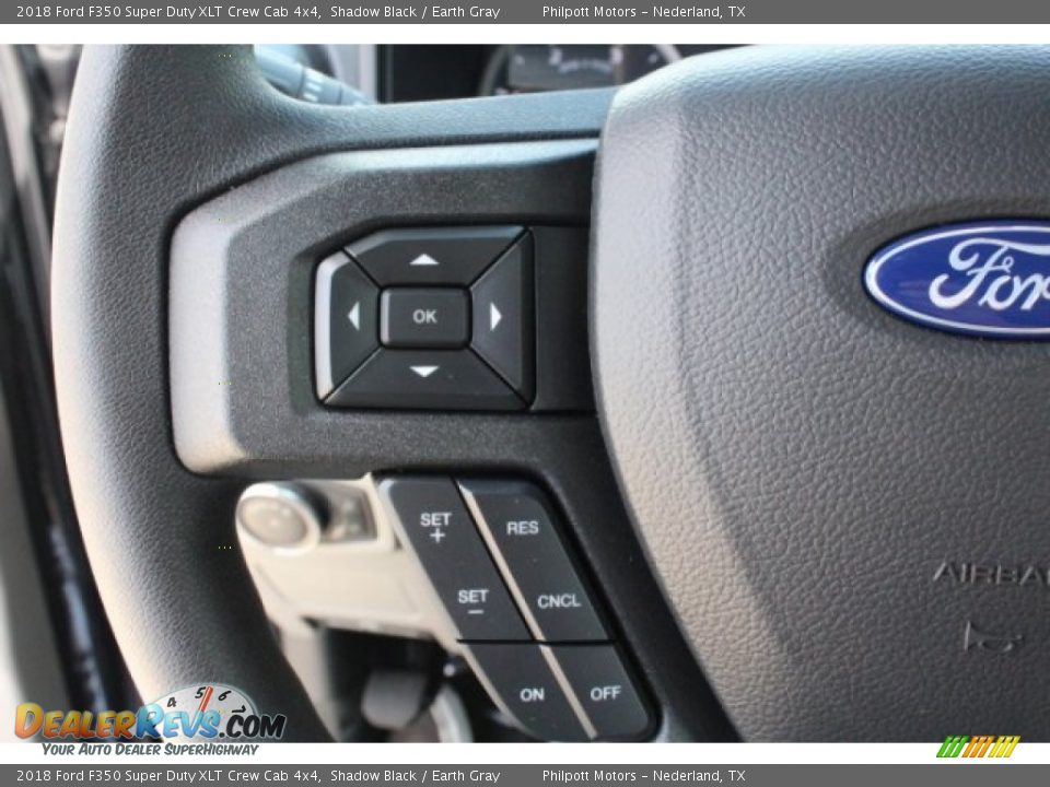 2018 Ford F350 Super Duty XLT Crew Cab 4x4 Shadow Black / Earth Gray Photo #18