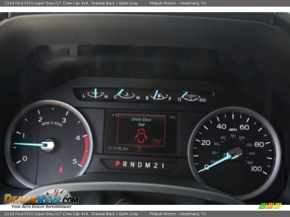 2018 Ford F350 Super Duty XLT Crew Cab 4x4 Shadow Black / Earth Gray Photo #20