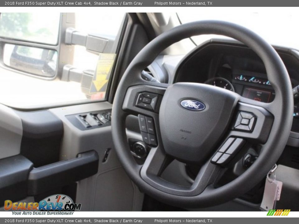 2018 Ford F350 Super Duty XLT Crew Cab 4x4 Shadow Black / Earth Gray Photo #25