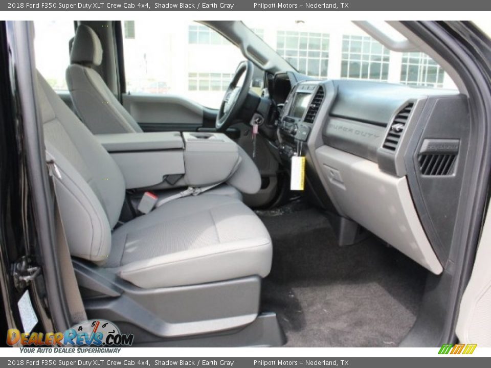 2018 Ford F350 Super Duty XLT Crew Cab 4x4 Shadow Black / Earth Gray Photo #31