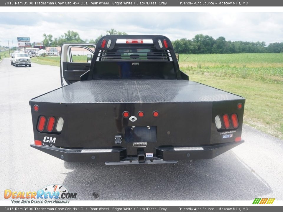 2015 Ram 3500 Tradesman Crew Cab 4x4 Dual Rear Wheel Bright White / Black/Diesel Gray Photo #3