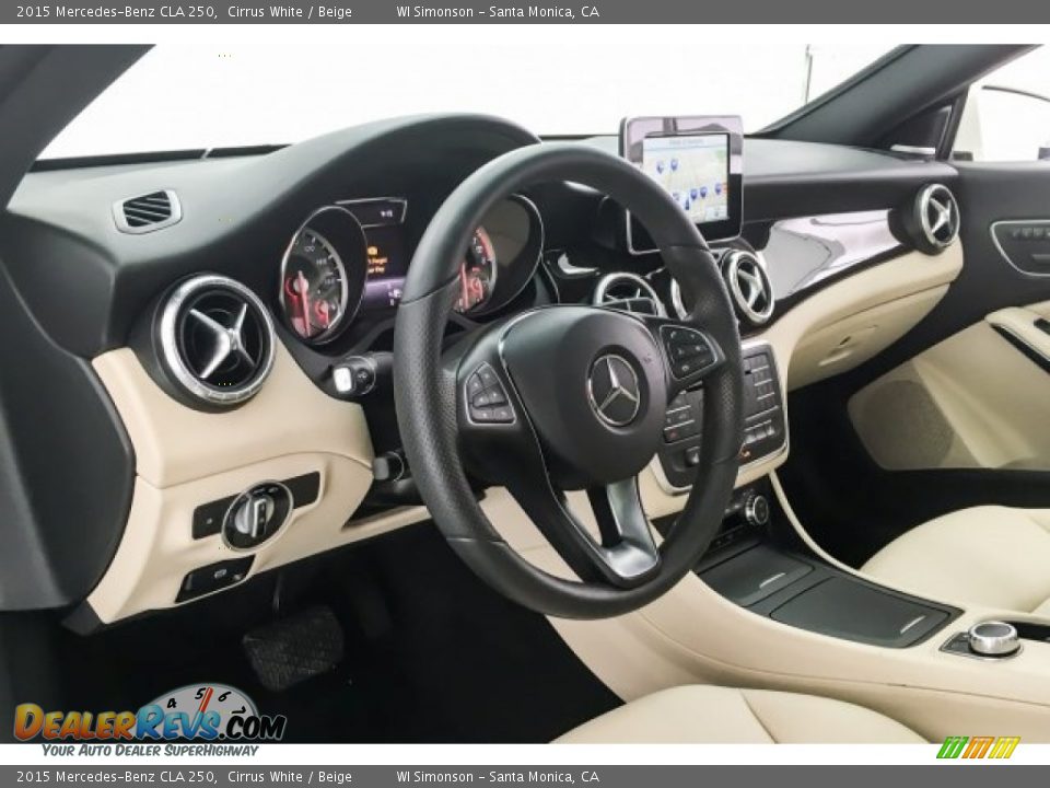 2015 Mercedes-Benz CLA 250 Cirrus White / Beige Photo #20