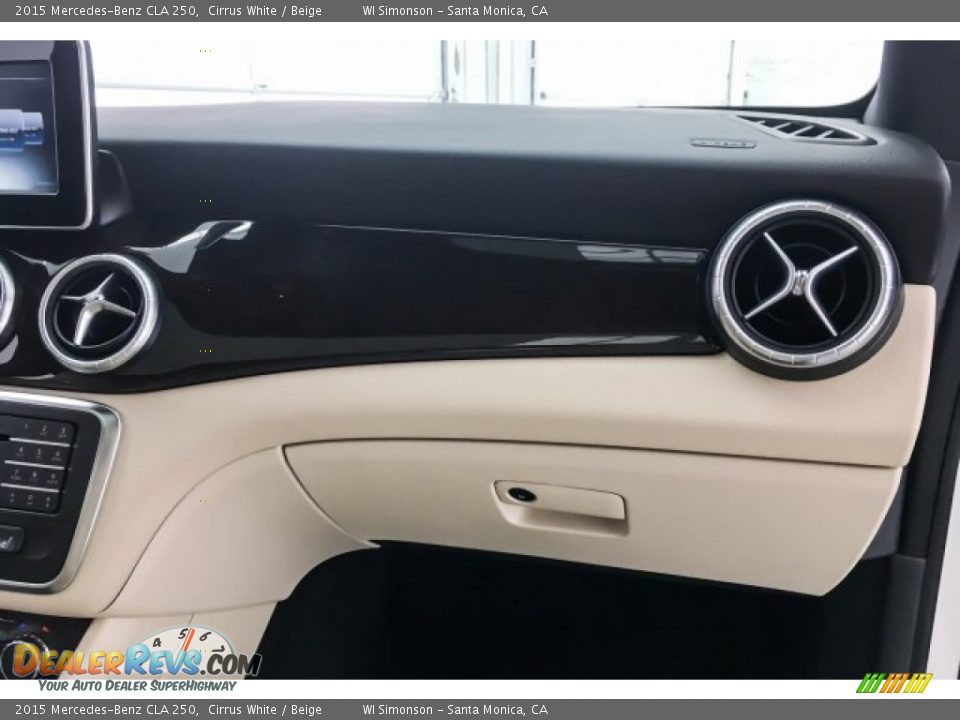 2015 Mercedes-Benz CLA 250 Cirrus White / Beige Photo #27
