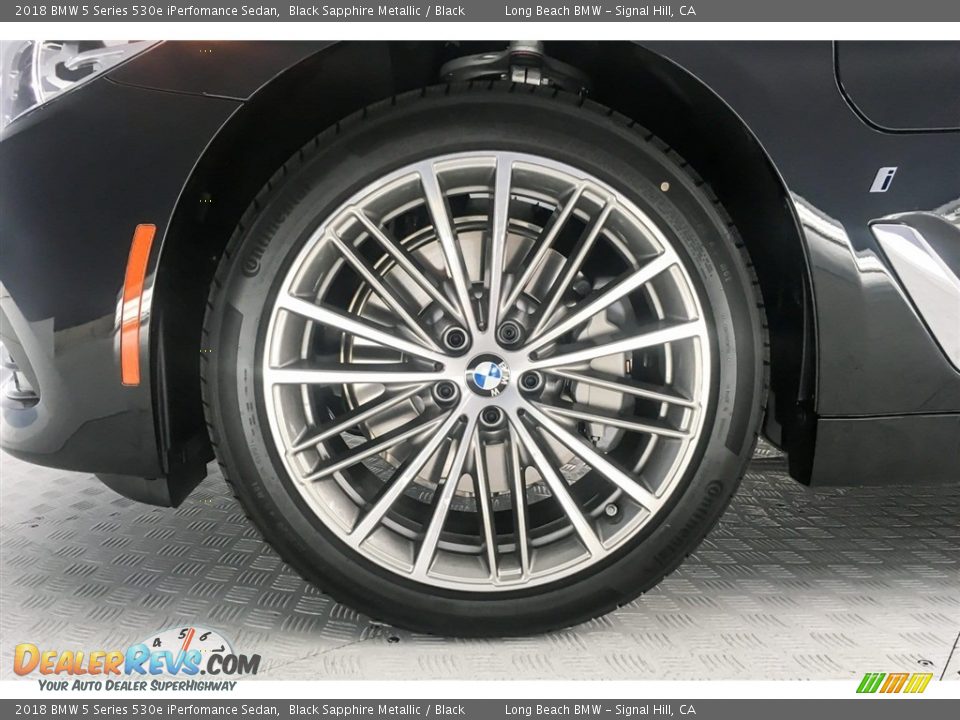 2018 BMW 5 Series 530e iPerfomance Sedan Black Sapphire Metallic / Black Photo #9