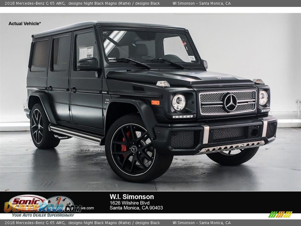 2018 Mercedes-Benz G 65 AMG designo Night Black Magno (Matte) / designo Black Photo #1
