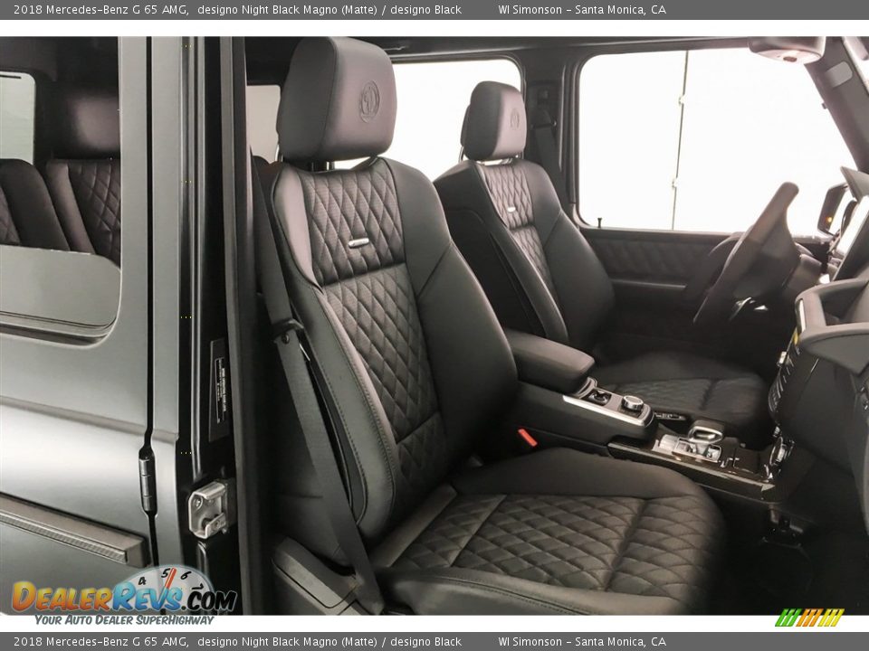 designo Black Interior - 2018 Mercedes-Benz G 65 AMG Photo #6