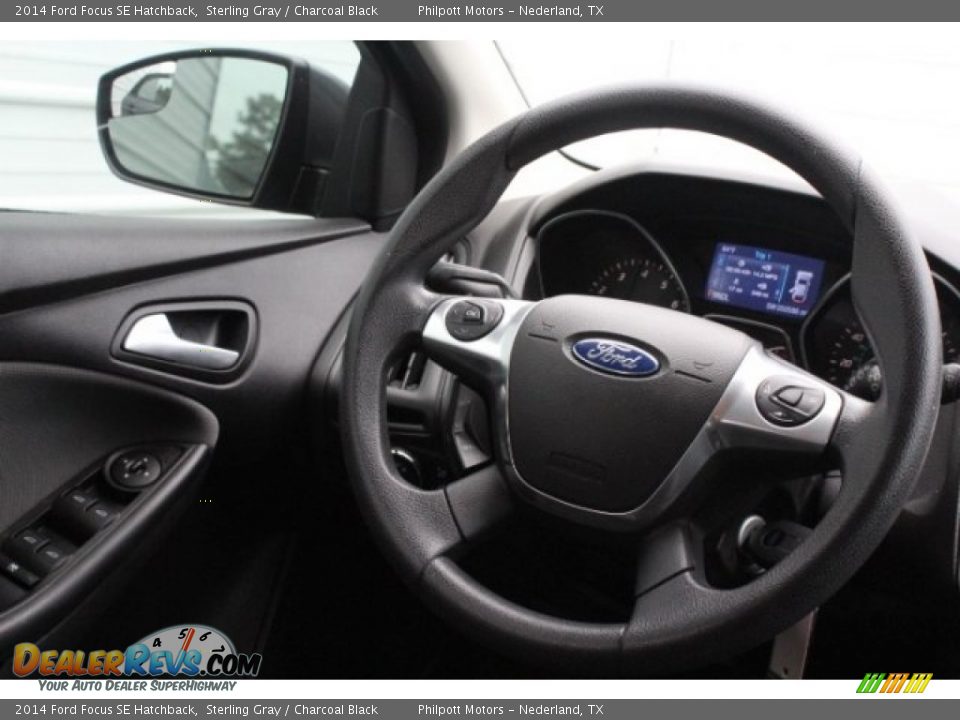 2014 Ford Focus SE Hatchback Sterling Gray / Charcoal Black Photo #28
