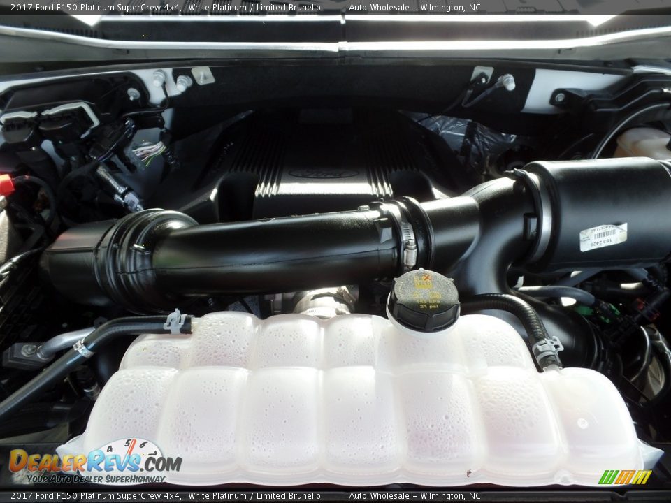 2017 Ford F150 Platinum SuperCrew 4x4 White Platinum / Limited Brunello Photo #6