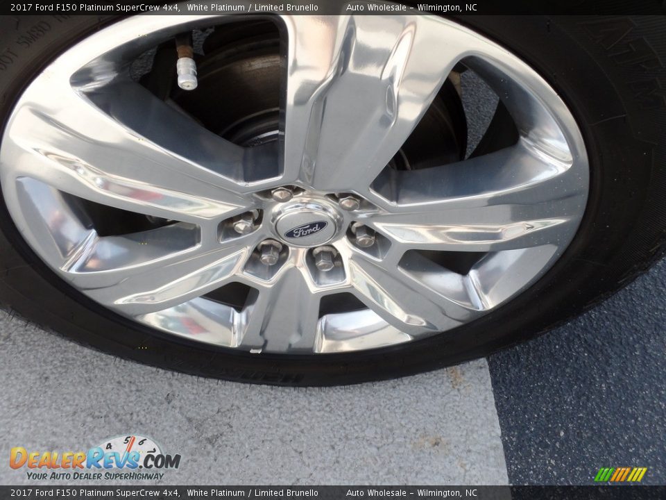 2017 Ford F150 Platinum SuperCrew 4x4 White Platinum / Limited Brunello Photo #7