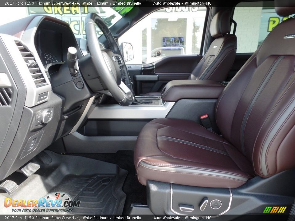 2017 Ford F150 Platinum SuperCrew 4x4 White Platinum / Limited Brunello Photo #11