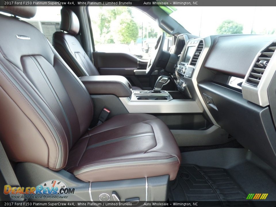 2017 Ford F150 Platinum SuperCrew 4x4 White Platinum / Limited Brunello Photo #13