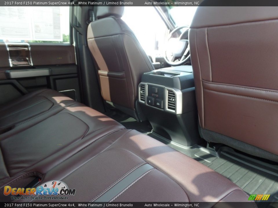 2017 Ford F150 Platinum SuperCrew 4x4 White Platinum / Limited Brunello Photo #14
