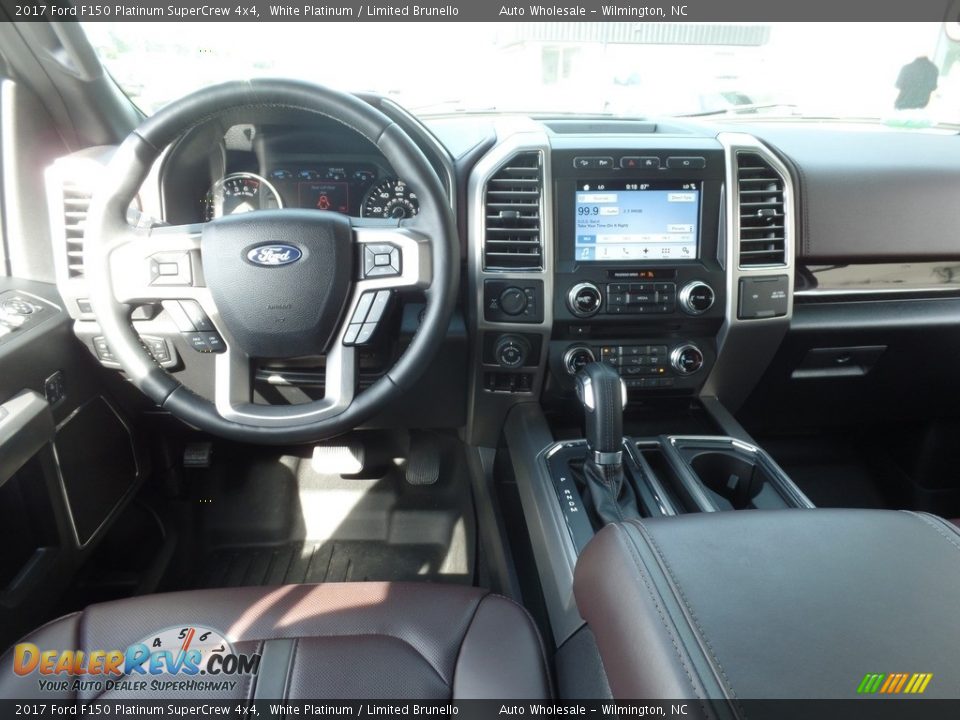 2017 Ford F150 Platinum SuperCrew 4x4 White Platinum / Limited Brunello Photo #15