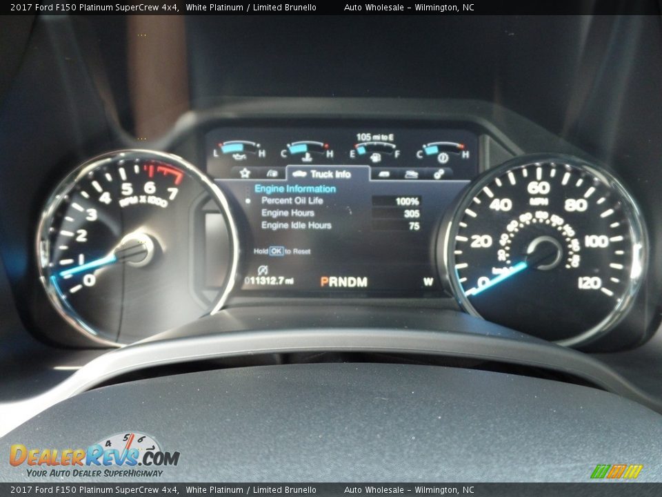 2017 Ford F150 Platinum SuperCrew 4x4 White Platinum / Limited Brunello Photo #16
