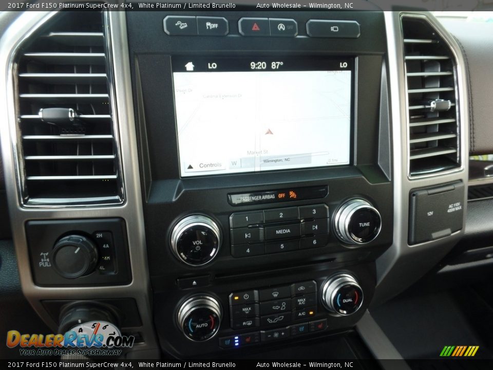 2017 Ford F150 Platinum SuperCrew 4x4 White Platinum / Limited Brunello Photo #17